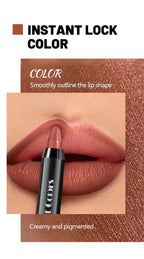 Easy Coloring Gloss Lipstick Lasting Waterproof Matte Crayon Lip Gloss Stick High Pigmented Moisturizing Lip Liner Pen Makeup