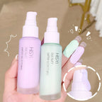 Silky and clear primer, natural cream to brighten and prevent makeup from coming off easily, foundation liquid,
