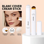 Lakerain Triangular Color-changing Foundation Stick With Brush Smooth Matte Natural Concealer Invisible Pore Foundation Cream