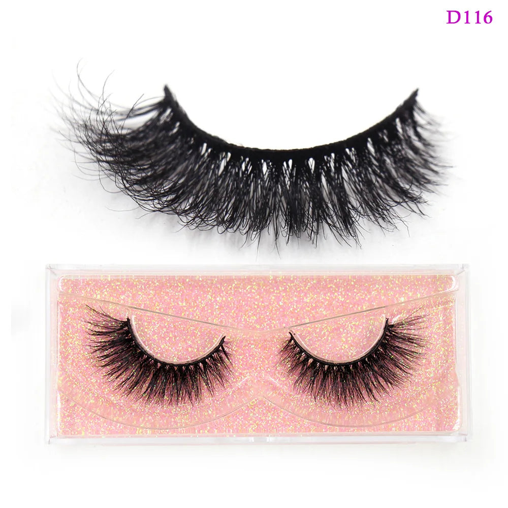 LEHUAMAO 3D Mink Lashes Makeup Eyelashes Natural Fluffy Long Fake Lashes Full Stripe Reusable False Eyelash Extension