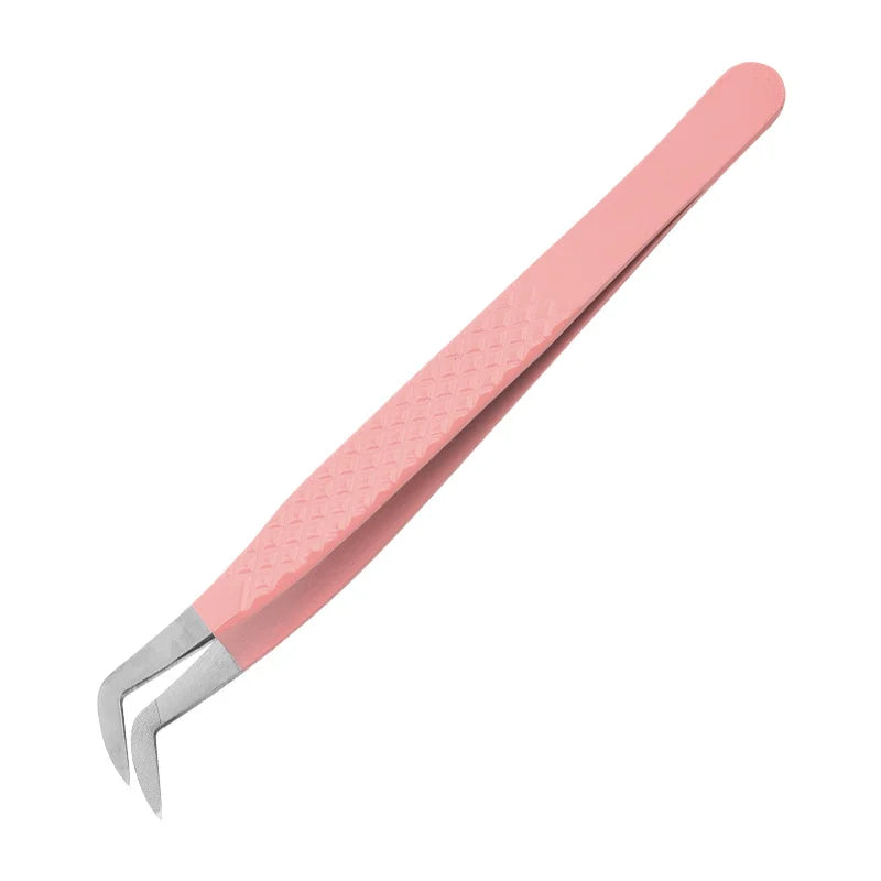 1PC Anti-static Precision Fiber Tip Tweezer Eyelash Extension Eyebrow Set Stainless Steel Beauty Precision Tweezers Makeup Tools