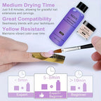 NOCIS Acrylic Nail Kit: Professional Nails Kit Acrylic Set Clear White Pink Acrylic Powder and Liquid Set with Acrylic Nail Starter Kit for DIY Home Use.
