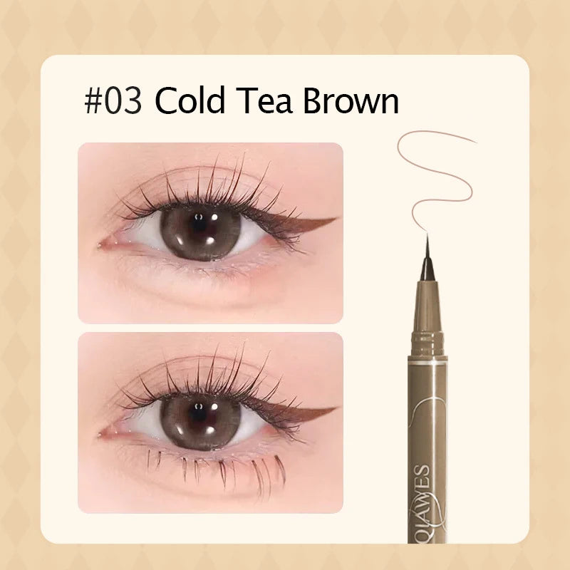 Waterproof Liquid Eyeliner Eyebrow Easy To Color Sweat-proof Eyebrow Pen 0.05MM Ultra Thin Head Eye Liner Eyelash Eye Makeup