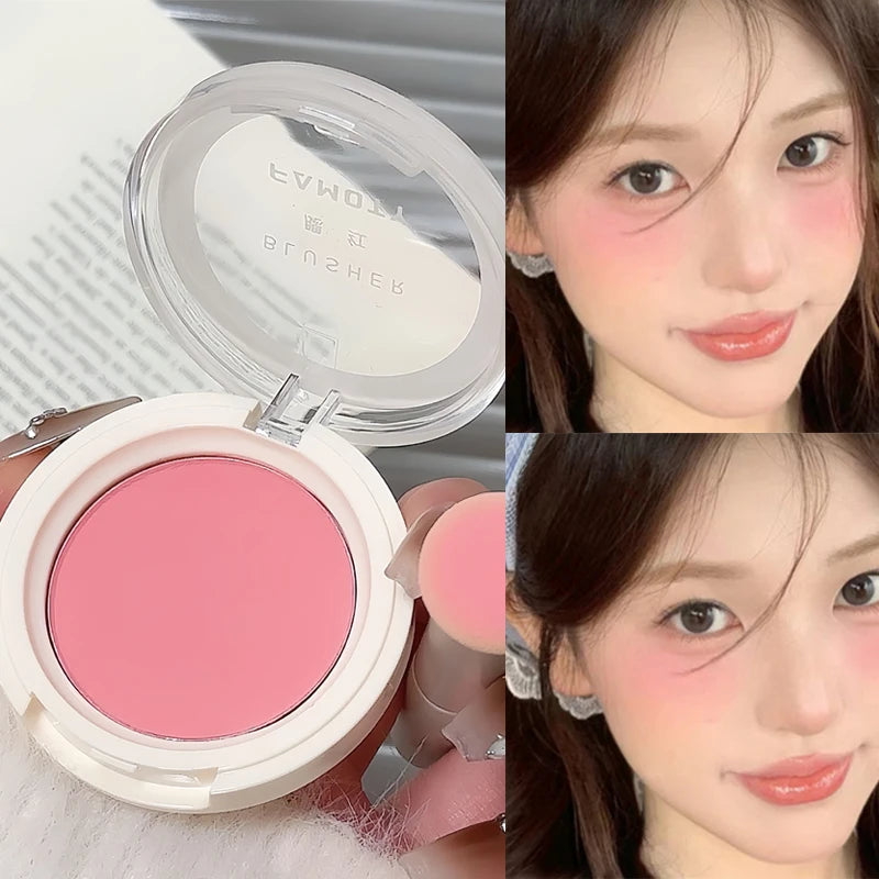 Monochrome Milk Peach Face Blush Pallete Mineral Pigment Cheek Blusher Powder Makeup Professional Contour Shadow Pink Blusher