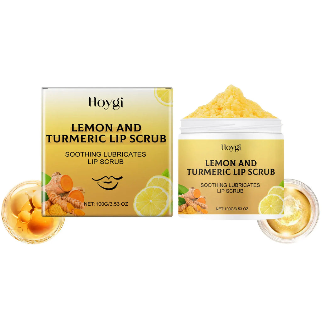 Turmeric Lip Scrub Exfoliating Dead Skin Removal Fade Lip Lines Reduce Melanin Moisturizing Nourishing Chapped Lip Care Products