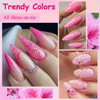 8Pcs 8ml Gel Nail Polish Set , Long Lasting, Lead-Free Semi Permanent Soak Off UV Gel Varnish For Summer, DIY Nail Art Design