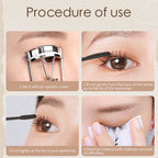 MACKANDY 3D Big Volumizing Mascara Two Brush Heads Quick-drying & 24H Wear Waterproof Mascara False Lash Effect Cosmetic