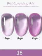 10ml 1-8pcs Milky White Quick Extension Gel Nail Polish Nude Construct Hard Semi Permanent Acrylic Extension Nail Art Varnish