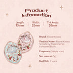 Flower Knows Strawberry Rococo Series Embossed Blush 5g Blush Powder Berry Mary Blusher Palette Makeup Profesional