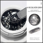 Silver/Gold Metal Gel Metallic Nail Polish Chrome 3D Metal Painted Gel Polish 5ml Liquid Mirror Effect Glossy Shine Manicure