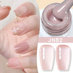 BORN PRETTY Milky White Jelly Nude Gel Nail Polish 10ml White Translucent Soak Off Gel Vernis Semi Permanent Need UV Light Cure
