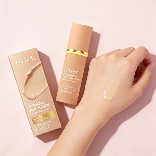 4 in 1 Color Changing foundation Liquid with SPF 50 - Moisturizing Medium Full Coverage Concealer Daily Waterproof & Sweatproof