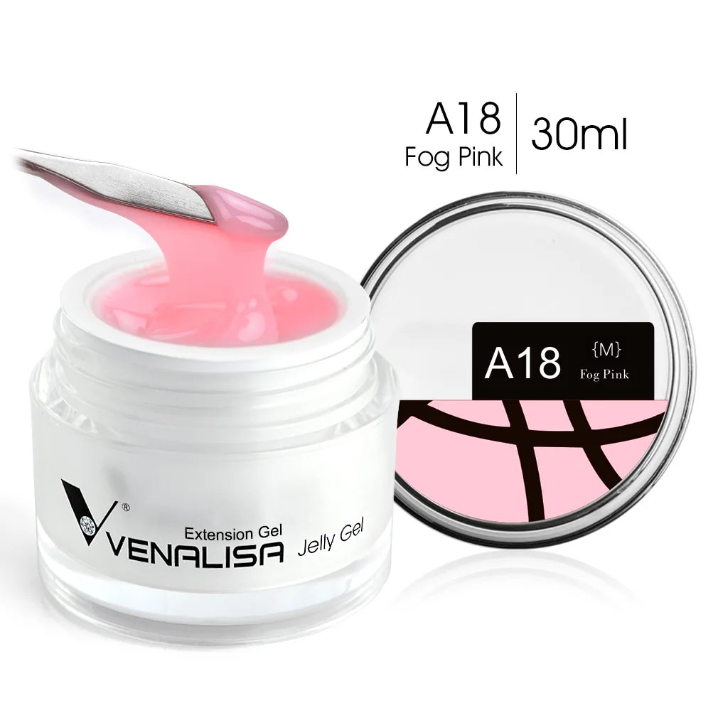 30ml Venalisa Builder Jelly Gel French Soak Off UV LED Poly Nail Gel Pearl Pink Funny Bunny Nail Extension Nail Manicure