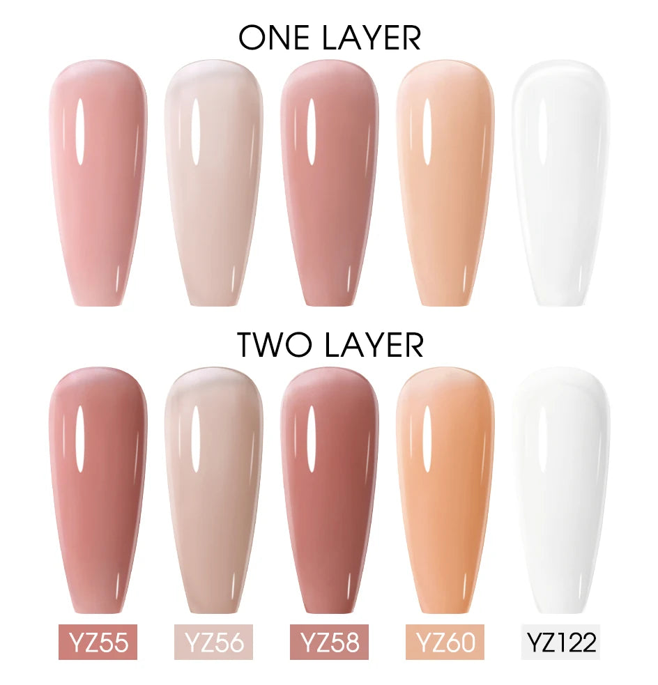 NAILCO 15ml 10pcs/Set Nude Colors Gel Nail Polish UV Gel Nail Polish Pink Nail Lakiery Esmalte Top Base Nail Art Design Vernis