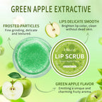 Hllozzi 50g lip scrub jojoba oil vitamin C hydrating moisturizing mild non-irritating watermelon, coconut, apple