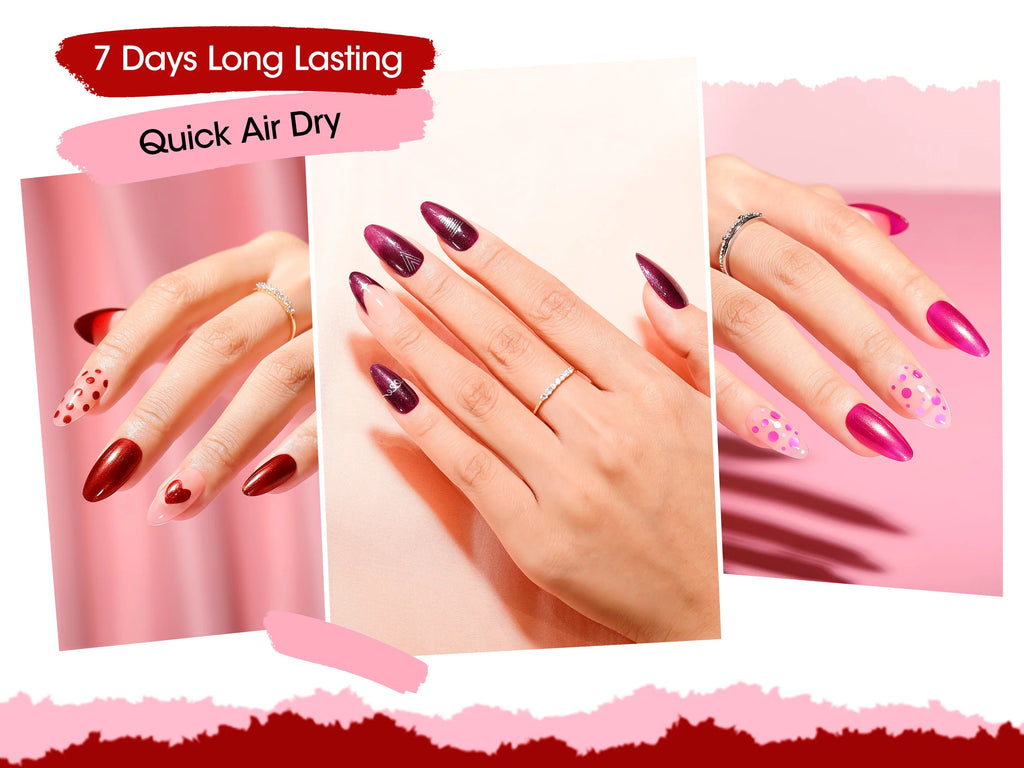 GELLEN Dark Red Jelly Transparent Gel Nail Polish Pink Skin 6pcs Set Quick Air Dry Autumn Winter Nails Polishes 10ml 2026 New