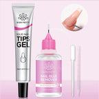 BORN PRETTY 30ml Pinpoint Nail Glue Remover Gel Polish For Press On Nail Quick Dry Gentle Easy To Soften Nail Tips Remover Tool