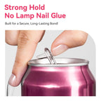Makartt Solid Nail Glue for Press on Nails, Nail Glue Remover for UV Nail Glue, Non acetone Gentle Glue Off for False Nails Glue