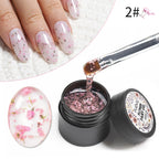 PUENTE 7.5ML Blue Laser Cat Magnetic Gel Nail Polish Sparkling Holographic Rainbow Cat Eye Gel Soak Off UV/LED Nail Art Varnish