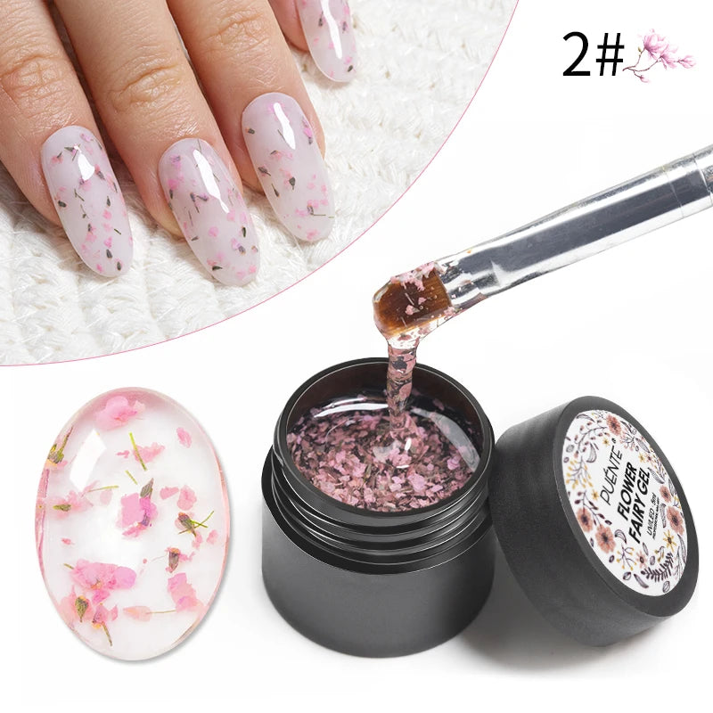 PUENTE 7.5ML Sparkling Pinkish Purple Laser Cat Magnetic Gel Nail Polish Holographic Rainbow Effect Soak Off UV Nail Art Varnish