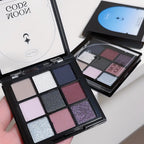 DIKALU New Utopia Moon Eye Shadow Tray Beads Matte Fine Flash Cold Tone Blue Purple Nine Palace Grid to Brighten the Sleeping Si