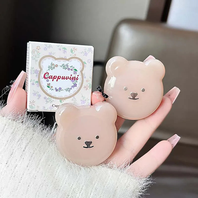 Cute Bear Water Light Blush Cream Vitality Pink Moisturizing Highlighter Face Blusher Easy to Apply Rouge