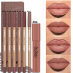 7Pcs Set Makeup Set Matte Lip Liner and Lipstick Matte Waterproof Long Lasting Lip Set Daily Makeup & Gift Box Lip Crayon Set
