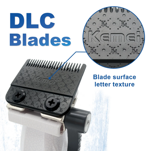 Professional Hair Clipper Men Kit DLC Blade 10000RPM  Blue Hypoallergenic Knife Net with Base Charger Hair Cutting Machine