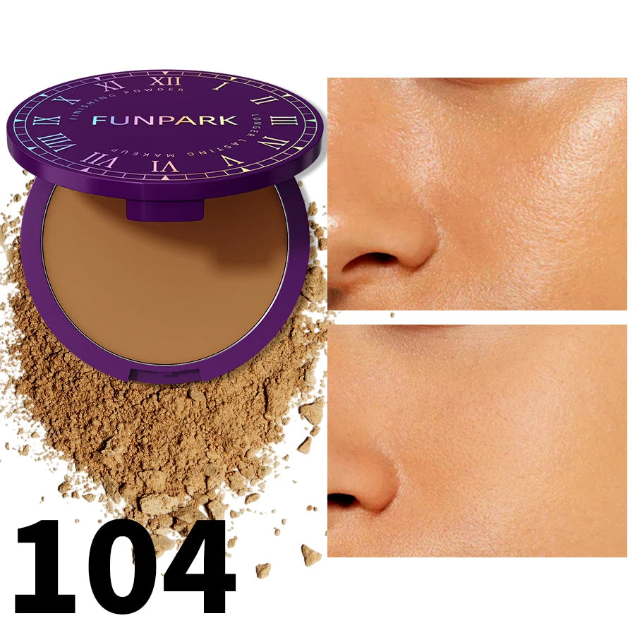 5 color matte full coverage pressed powder foundation oil control flawless weightless finishing powder makeup for woman gifts