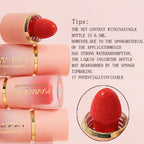 6 Colour Matte Liquid BlushEasy to apply long lasting waterproof blush sponge brush head
