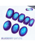 1/2PCS blueberry cat Eye gel nail polish, UV LED curing, long-acting fast drying nail art gel