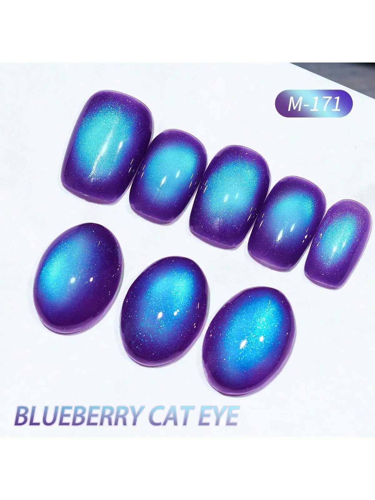 1/2PCS blueberry cat Eye gel nail polish, UV LED curing, long-acting fast drying nail art gel