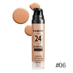 Professional makeup 9-color waterproof moisturizing liquid fully covering concealer 24H durable liquid foundation natural matt