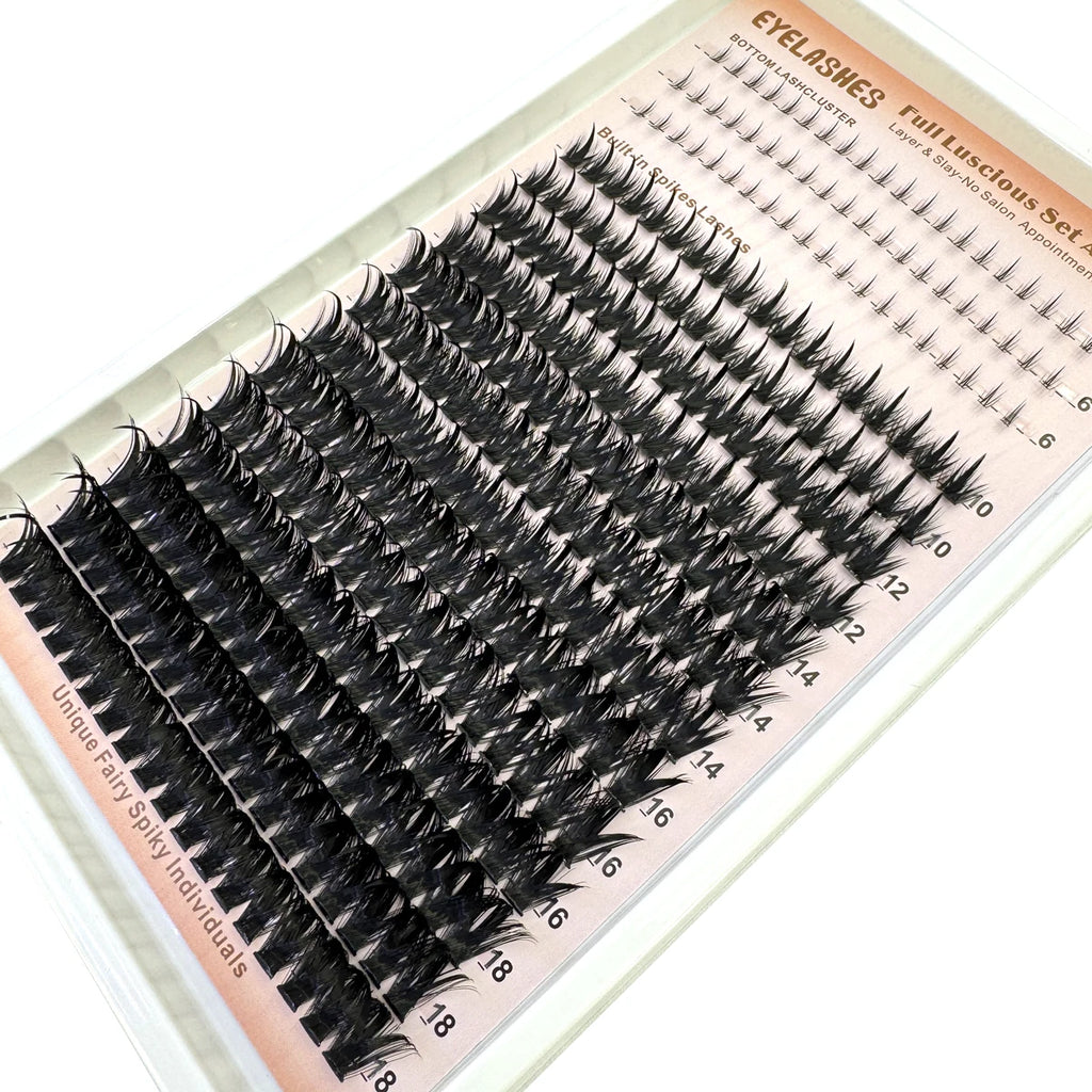 Bottom+Spikes Lashes Clusters Wispy Manga Lashes Clusters Extension Unique Spiky Cluster  Anime Individuals Fairy Lashes 10-18mm