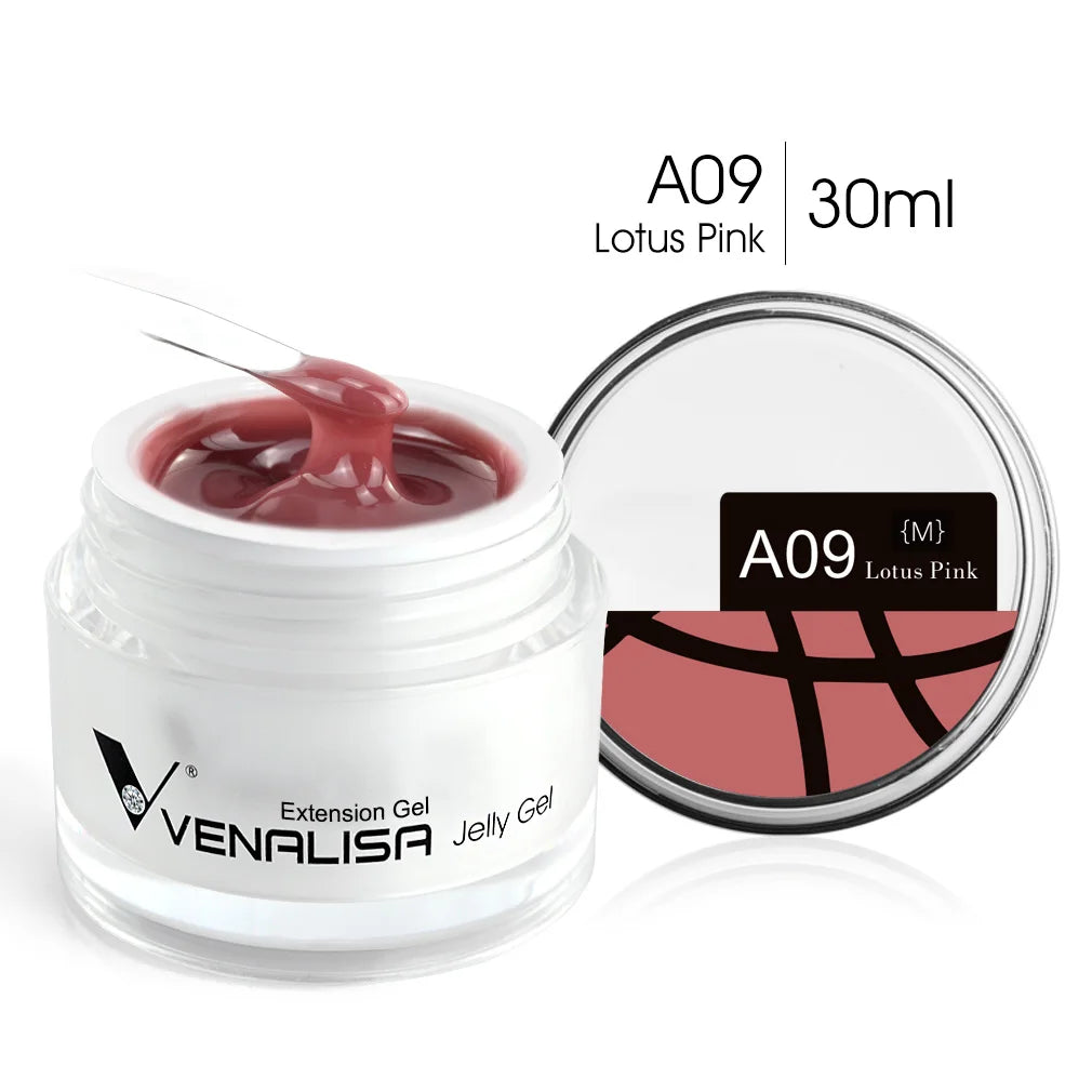30ml Venalisa Builder Jelly Gel French Soak Off UV LED Poly Nail Gel Pearl Pink Funny Bunny Nail Extension Nail Manicure