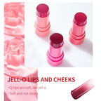 Easy Makeup Jelly Powder Blusher Stick Waterproof Long-lasting Lip And Cheek Color Dual-use Facial Powder Blusher Cream
