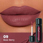 1PC Matte Velvet Lip Gloss - Highly Saturated Liquid Lip Mud, Non-Stick Long-Lasting Formula, 10-Shade Mixed Palette