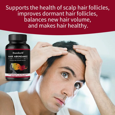 Biotin Supplement - Hair Growth Vitamin, Supports Healthy Hair, Skin & Nails with Mineral Collagen & Keratin - for Men & Women