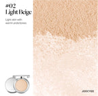 JOOCYEE Skin-melting Pressed Powder SILKY SOFT POWDER FOUNDATION Silver Bow Limited Edition Long-lasting Natural Makeup
