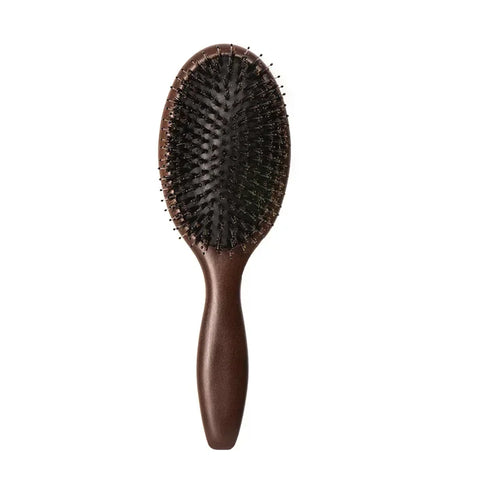 Wood Massage Hair Brush Comb For Hair Hairbrush Dry Wet Detangle Wood Combs Women Hair Beauty Care Paddle Cushion Massage Brush