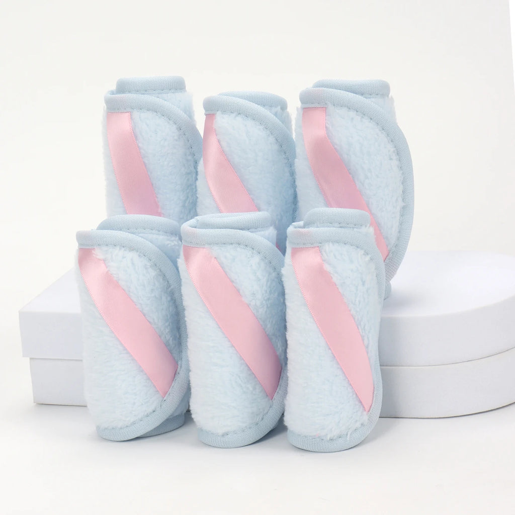 1020 Long Bandage Cleaning Wipes 6Pcs, Machine Washable, Reusable Makeup Remover Tools, Suitable for All Skin Types