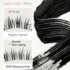 Spiral Mascara-Long-lasting Waterproof Eye Makeup,Steel Tube Spiral Brush Head,Easy Application for Lengthening&Volumizing Lash
