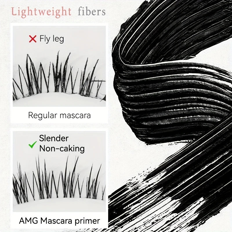 Spiral Mascara-Long-lasting Waterproof Eye Makeup,Steel Tube Spiral Brush Head,Easy Application for Lengthening&Volumizing Lash