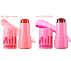 Lip Gloss & Blush,Cooling Water Jelly Tint,Multi Makeup Stick,Cheek Stain,Long-Lasting Hydrating,Transfer Proof,Buildable Rouge