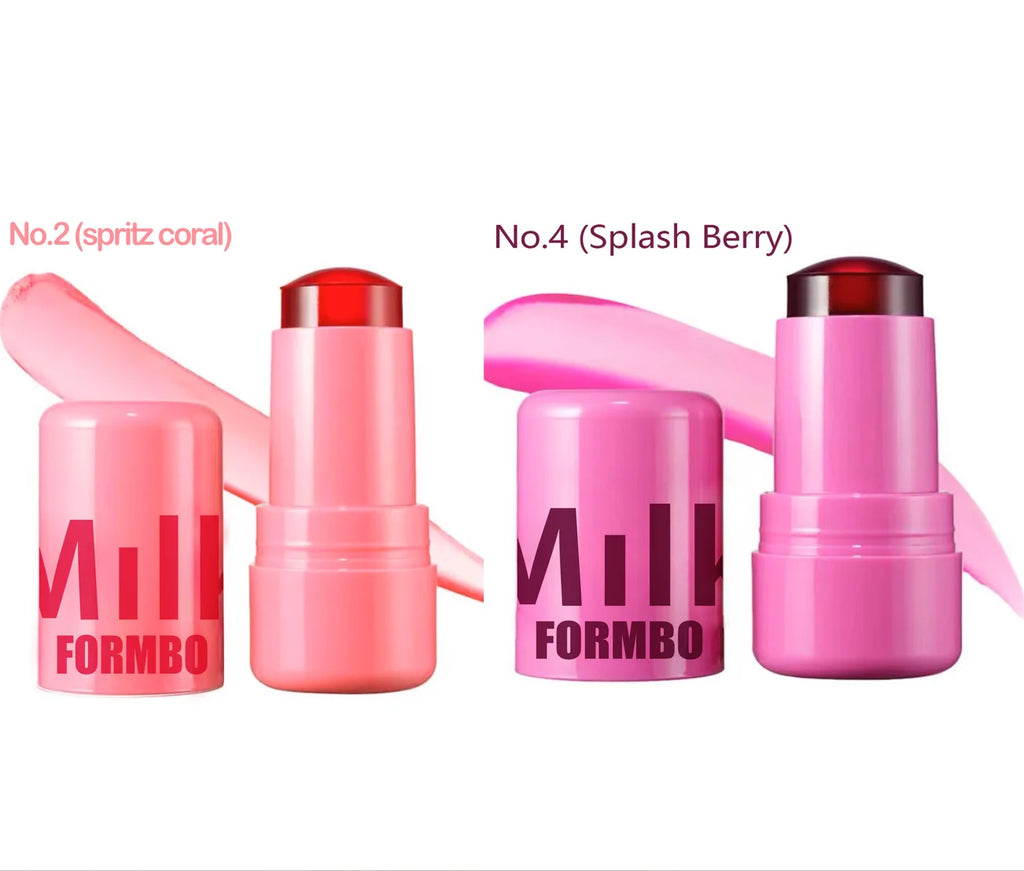 Lip Gloss & Blush,Cooling Water Jelly Tint,Multi Makeup Stick,Cheek Stain,Long-Lasting Hydrating,Transfer Proof,Buildable Rouge