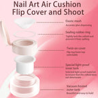 Kaniu 1pc Nail Polish Glue Pink Color Nail Art Air Cushion Patting Glue High Saturation Gypsum Painting Glue For DIY Home Salon