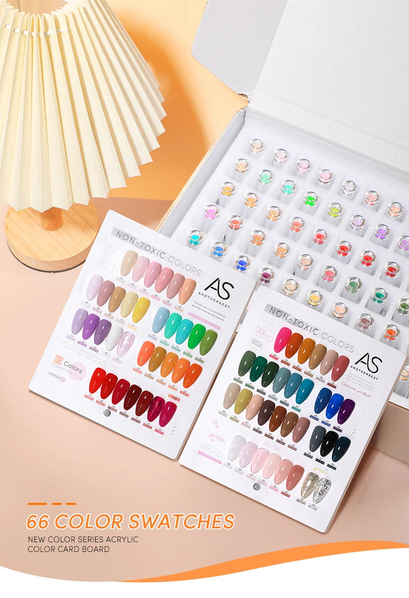 AS 6pcs Color Nail Gel Polish Kit Jelly Pink TPO FREE HEMA FREE Self Leveling Nude Natural Pink Nail Varnish Manicure Set