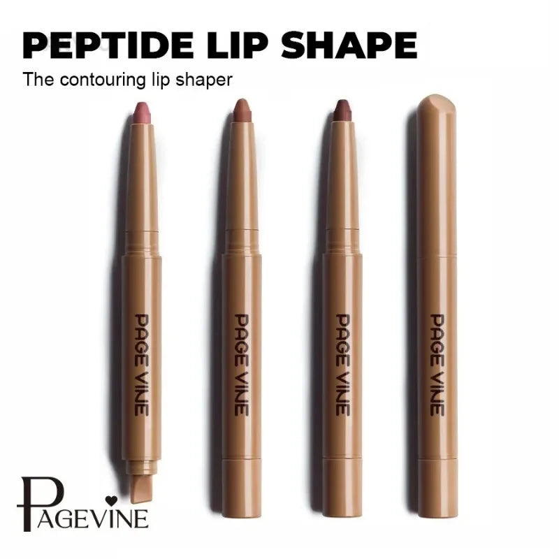 Luxury Matte Lip Liner Long-Lasting Smooth Brown Application for Perfect Outline & Filling, Versatile Shades for All Skin Types