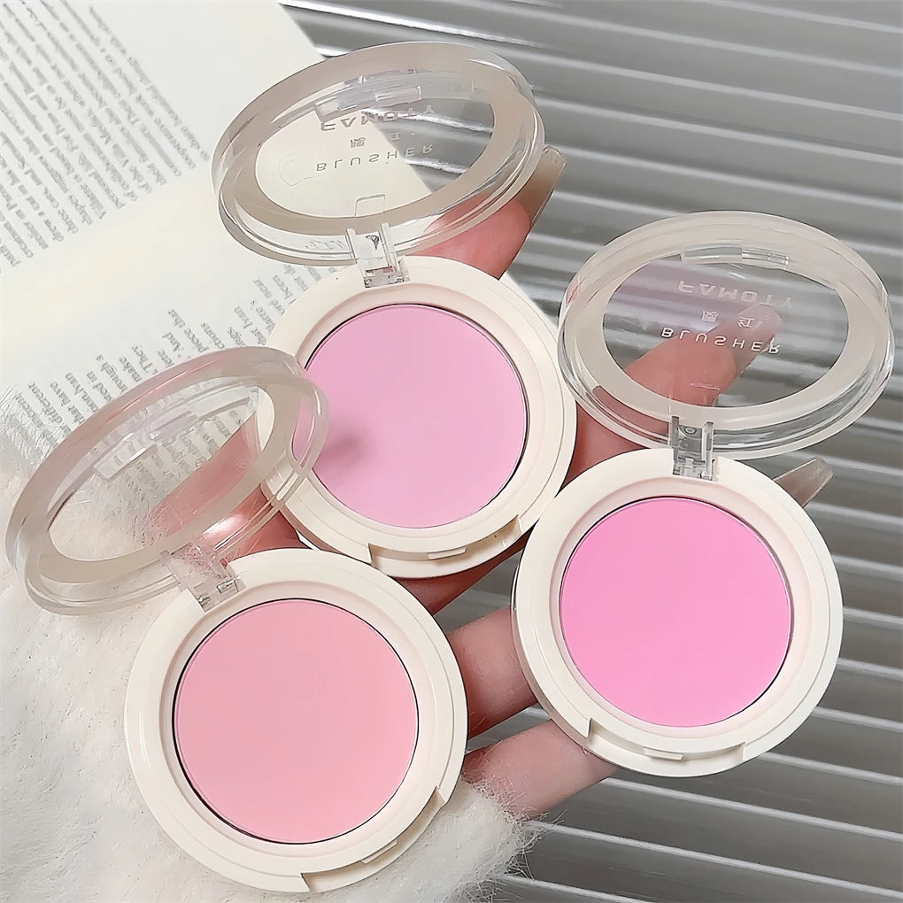 Monochrome Milk Peach Face Blush Pallete Mineral Pigment Cheek Blusher Powder Makeup Professional Contour Shadow Pink Blusher
