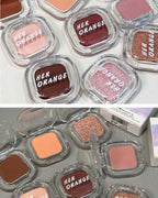 Monochrome Eyeshadow Palette Matte Wine Red Brown Eye Shadow Smoky Pearl Glitter Earth Low Saturation Matte Eye Shadow Makeup